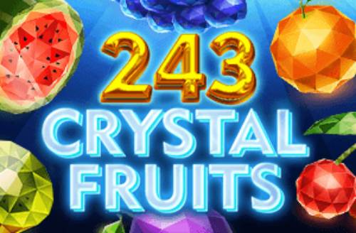 Elegantes und kristallklares Bild des Spiels '243 Crystal Fruits', das die funkelnden Frucht-Symbole in einem stilvollen Rahmen präsentiert.