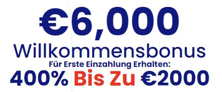 Einladendes Bonus-Banner, das den beeindruckenden 6000+ Euro Willkommensbonus des 24casino hervorhebt und Spieler dazu ermutigt, von dieser lukrativen Förderung zu profitieren.